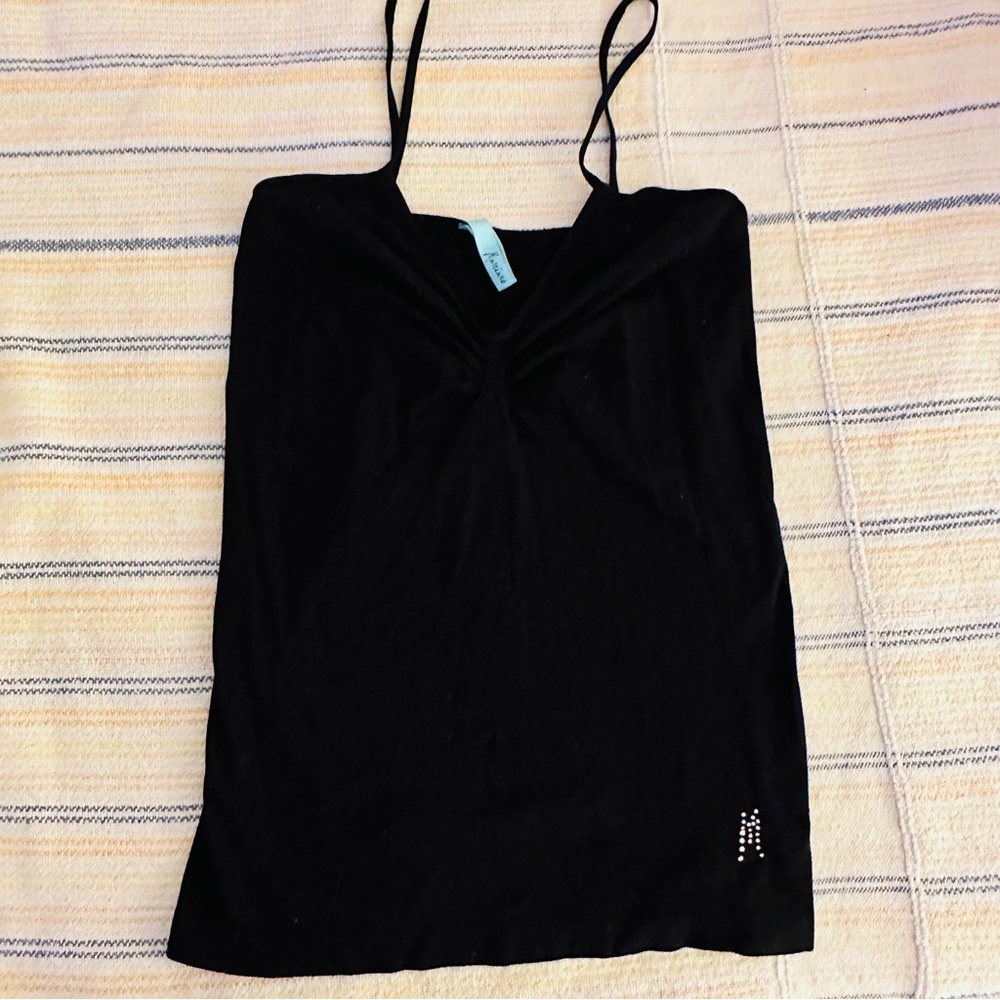 Marciano Black Ruched Bust Camisole